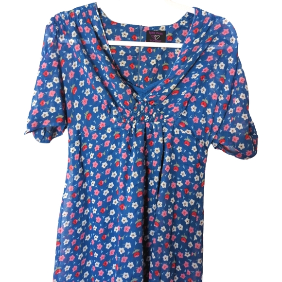 Dresses X Kate Moss Vintage Vibes Floral Print Semi Sheer